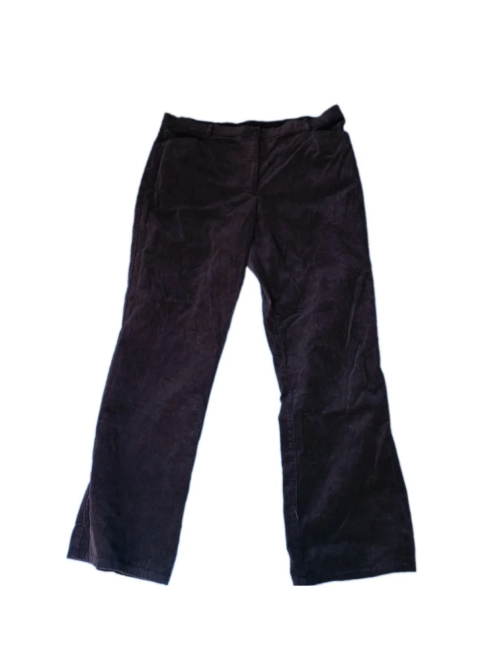 Orvis Pants Womens 14 Brown Corduroy Chino Casual Stretch Flex Flat Front